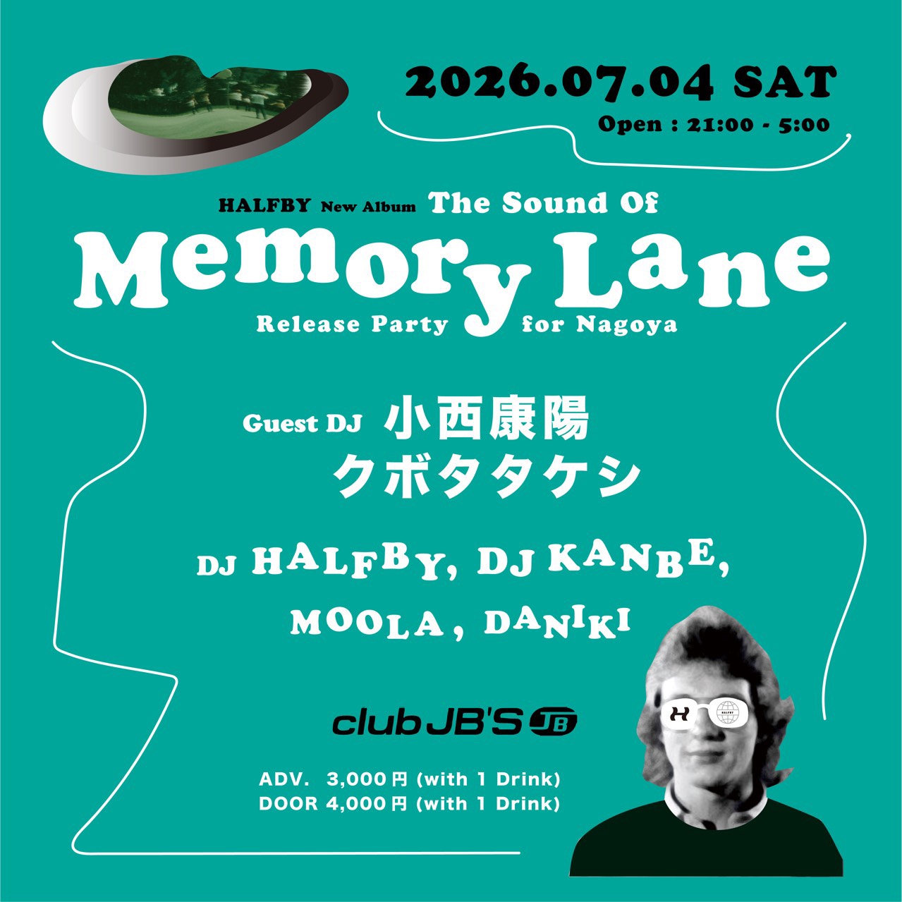 HALFBY New Album “The Sound Of Memory Lane” Release Party for Nagoya