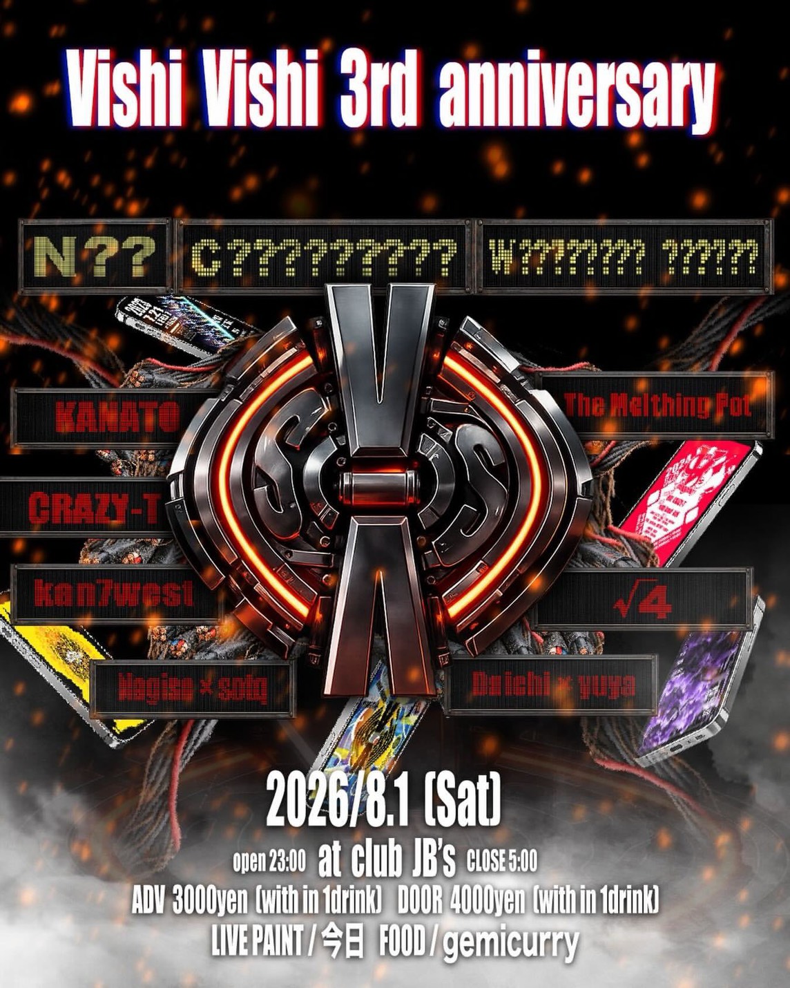 Vishi Vishi -3rd Anniversary- | club JB'S｜クラブ ジェービーズ